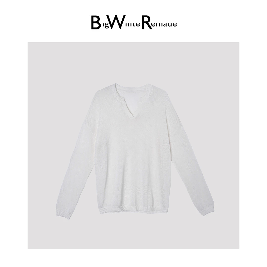 BIG WHITE REMADE“极简韵搭”透气舒心和纸纱+纳米丝打底衫D5L808