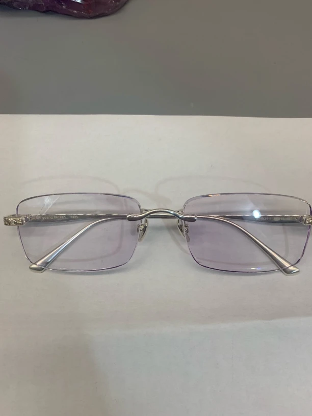 【稀世矿物】天然紫水晶眼镜东海水晶石头镜