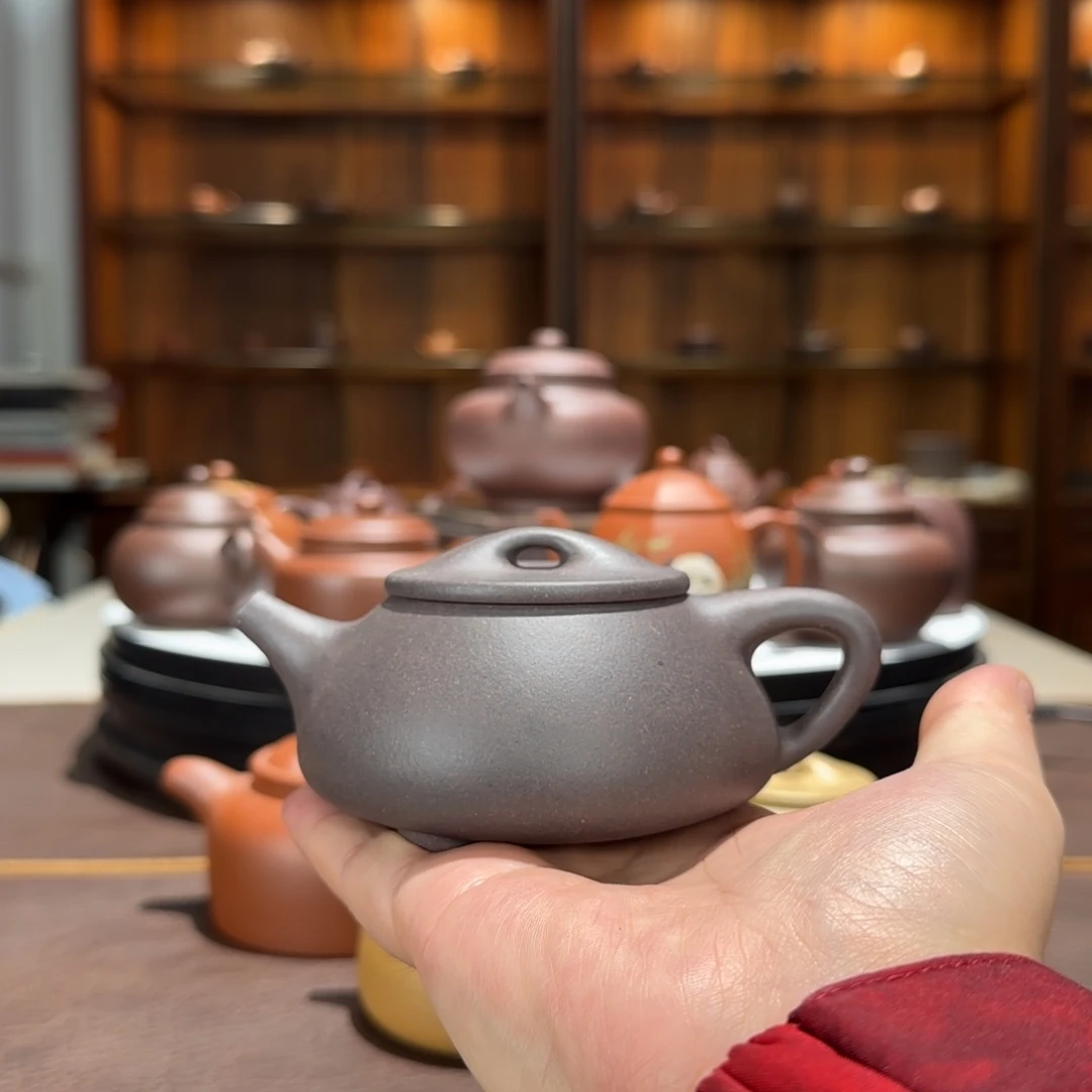 紫砂茶壶大水潭天青景舟石瓢180cc