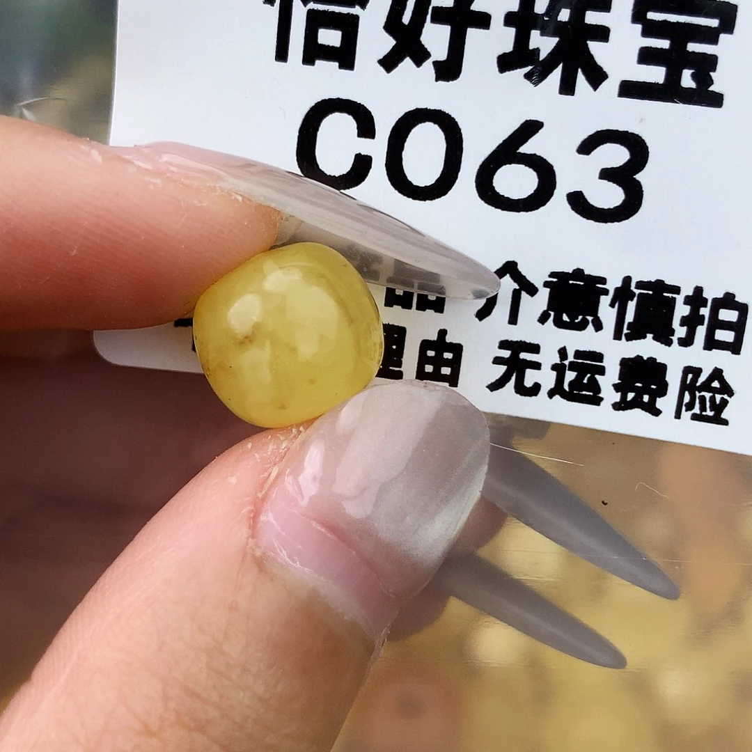 未镶嵌琥珀珠宝奇石11.5植物