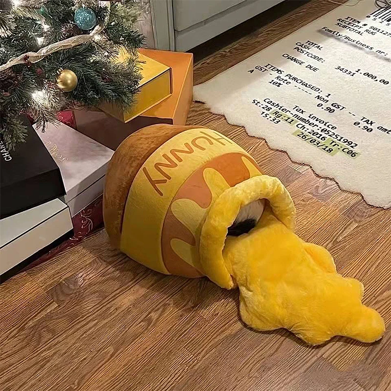 蜂蜜罐猫窝冬天保暖封闭式安全感小幼猫垫子包裹式网红防寒猫床mh