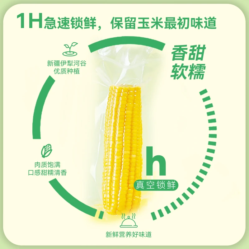 宫老师专属-新疆阿勒泰黄糯玉米-六十黄玉米-软糯香甜