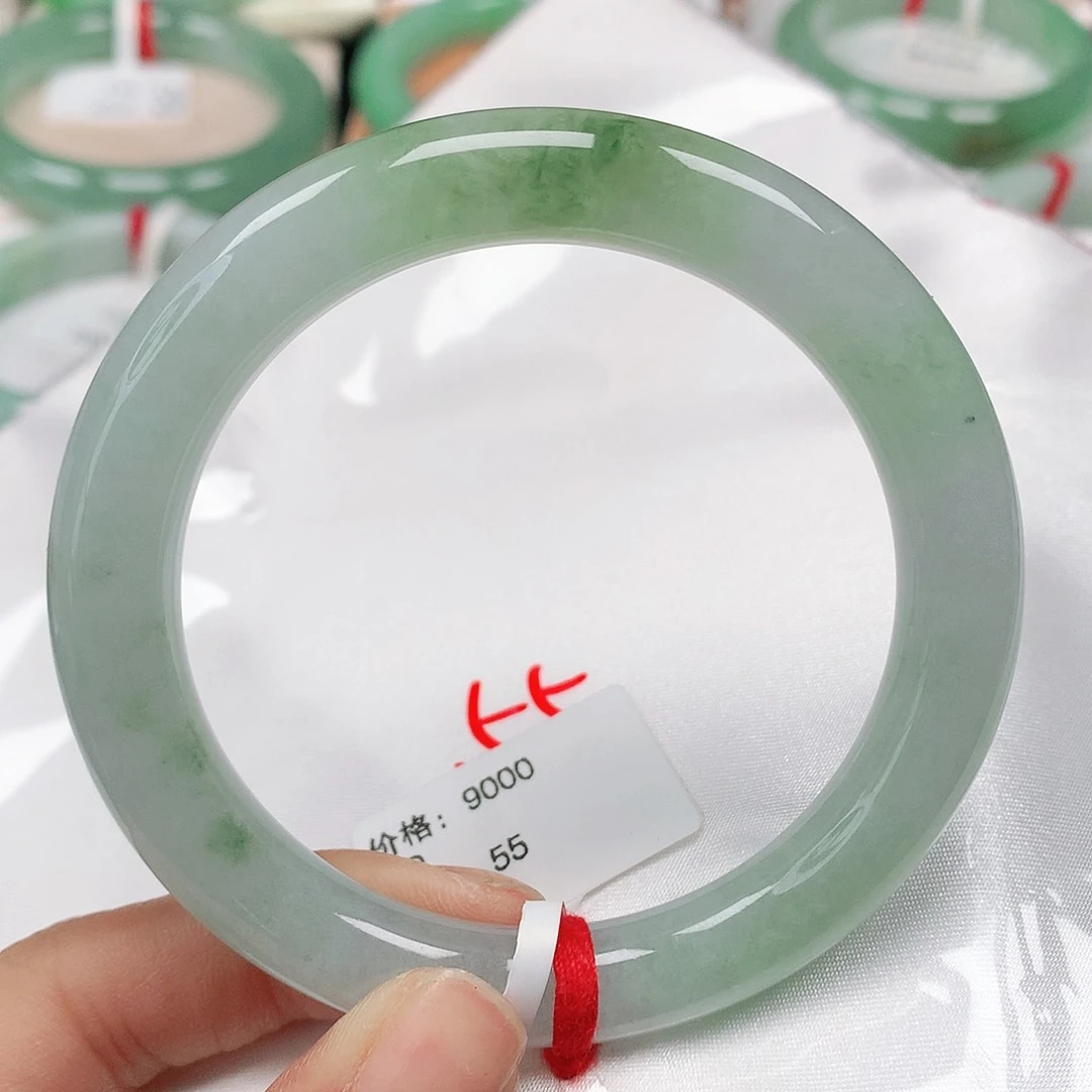 翡翠手镯（圆镯）未镶嵌天然翡翠手镯55