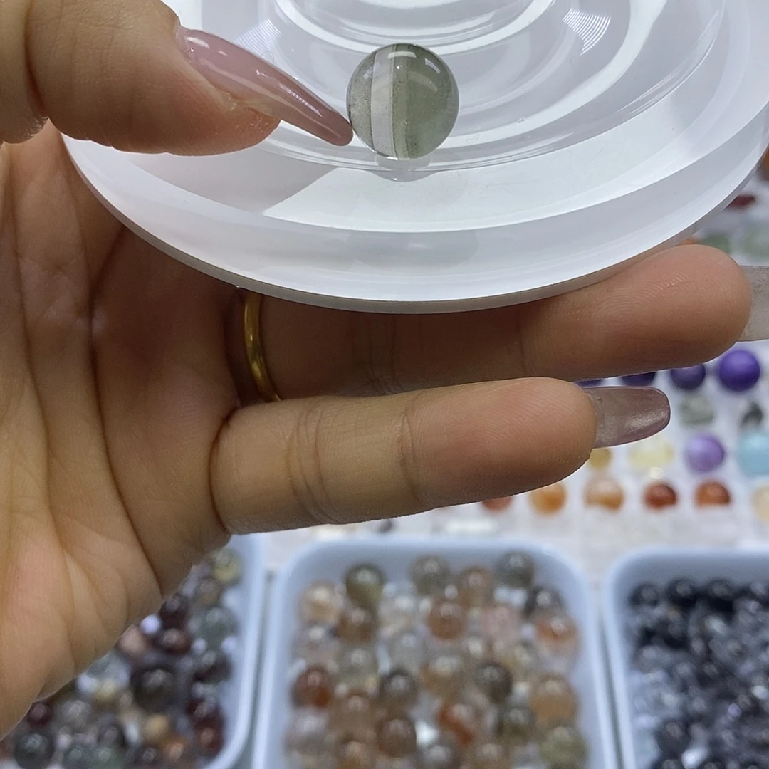 T***店手链银S925镶嵌烟晶天然水晶定制打孔不退换