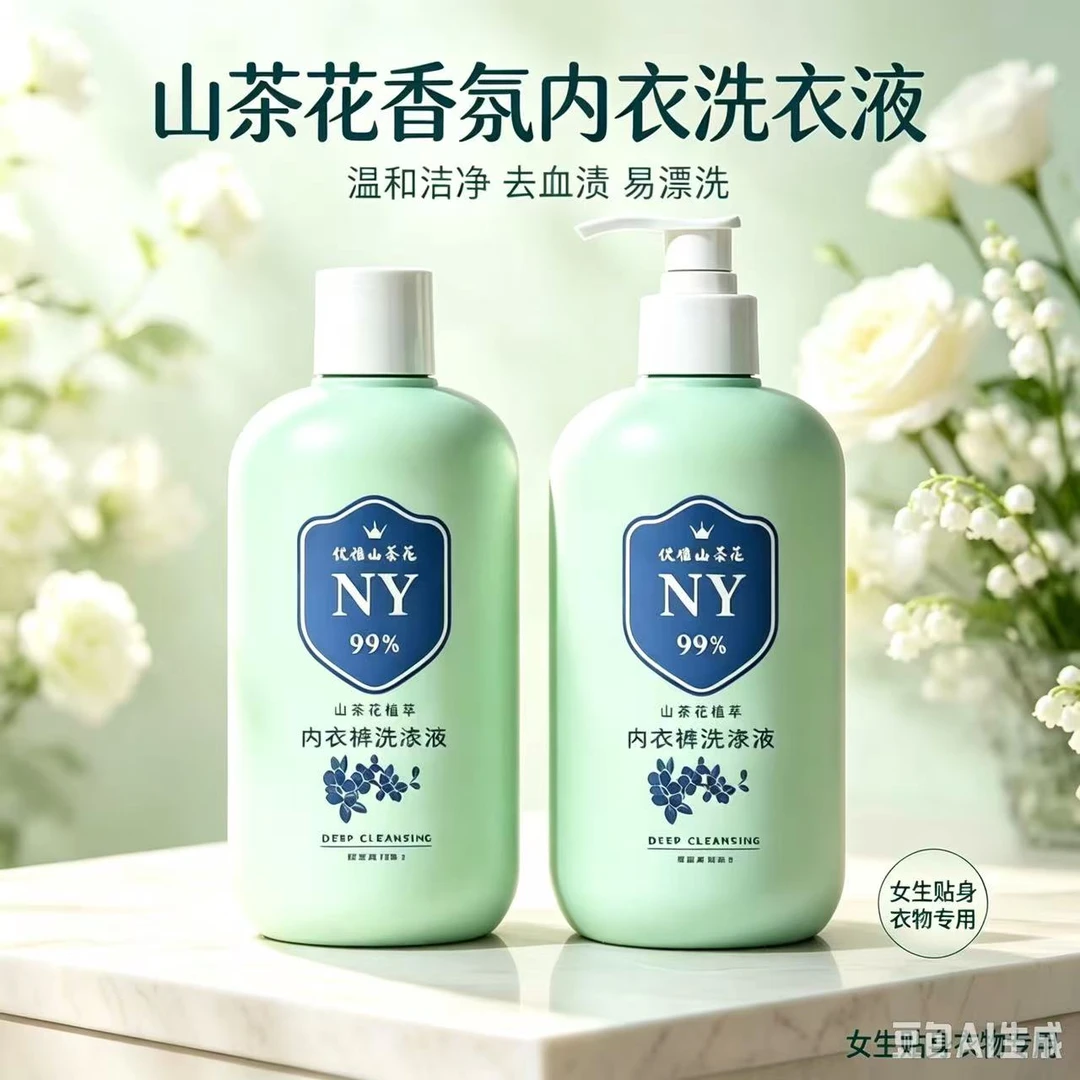 【买一送一】内衣洗衣液内裤便携洗衣液去渍祛味留香活氧洁净家庭装商品图
