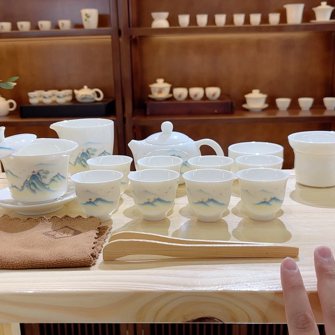 瓷片羊脂玉瓷羊脂玉瓷