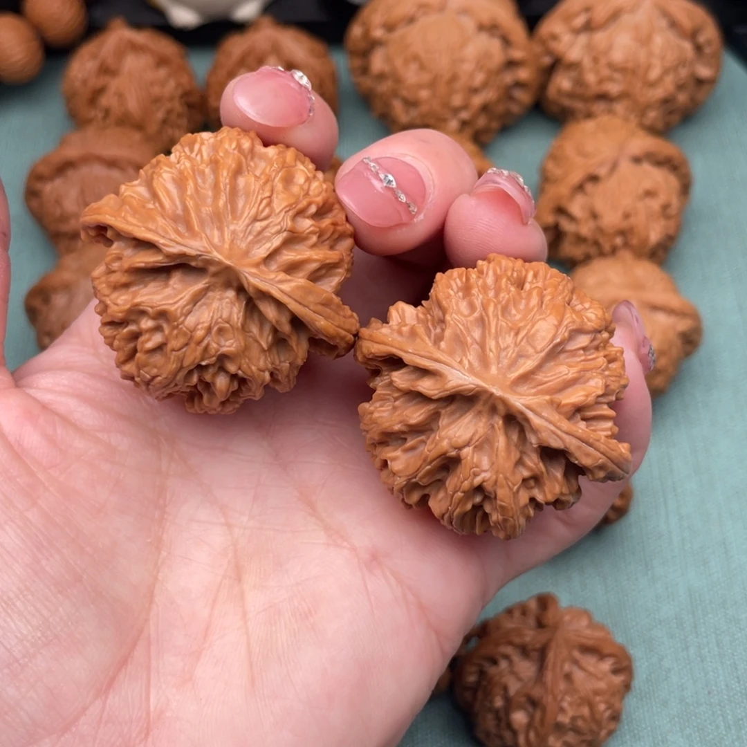 文玩核桃把件全品苹果园41.5