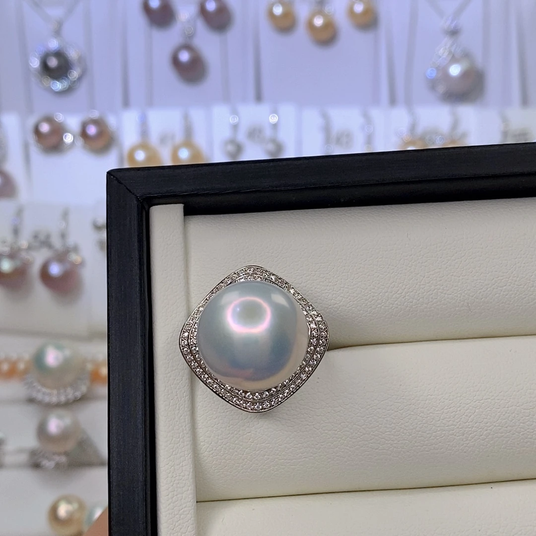 睡***醒颈饰银S925镶嵌淡水珍珠