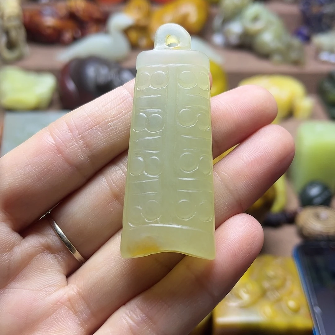 白玉菩提吊坠12。。