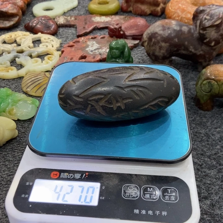 白玉菩提吊坠摆件