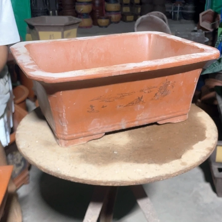 新品40红色马槽花盆
