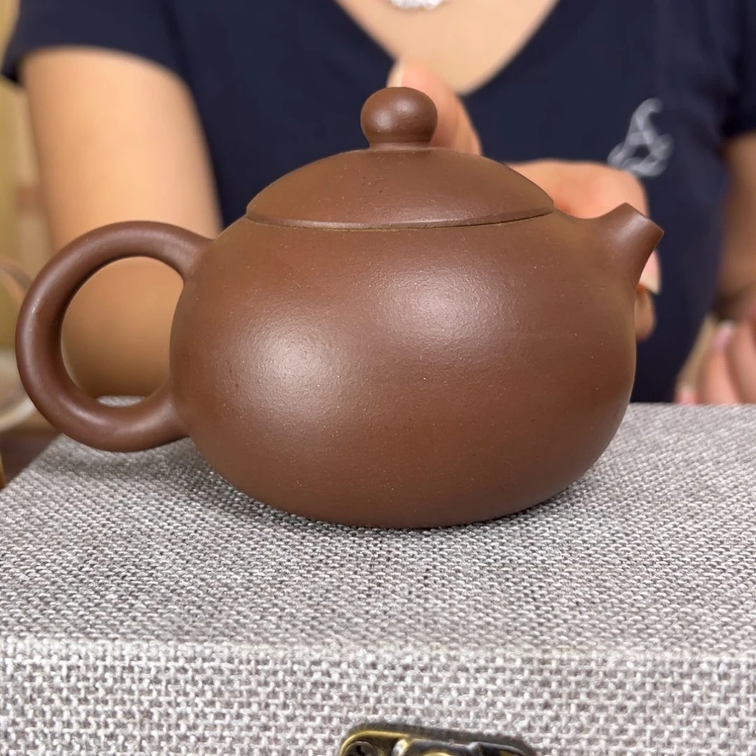 茶杯紫砂微瑕底槽清西施壶200cc半手工