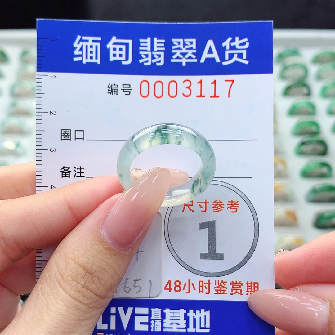 未镶嵌戒指翡翠14号
