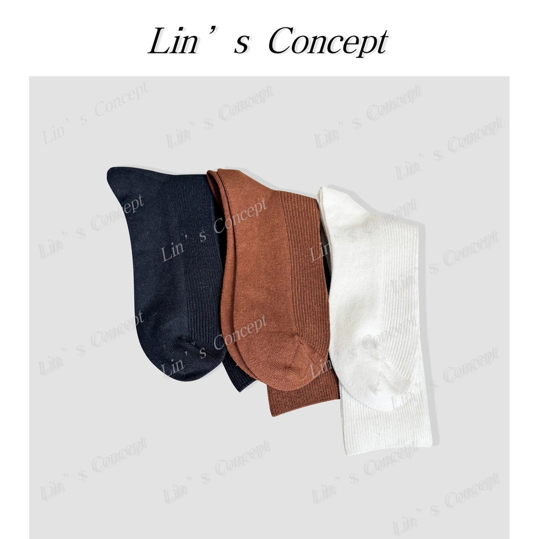 【Lin's concept】秋冬抗菌肌理堆堆中筒袜DL2406726