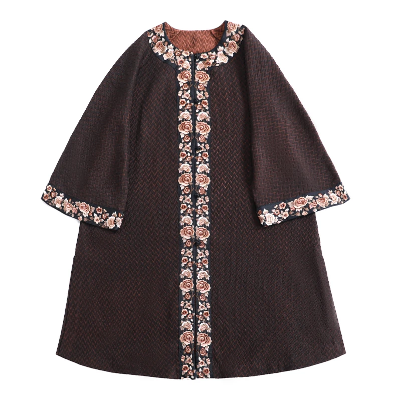 「珠暮色」乐锦坊复古中国风手工原创设计百搭重工刺绣女装汉服上衣