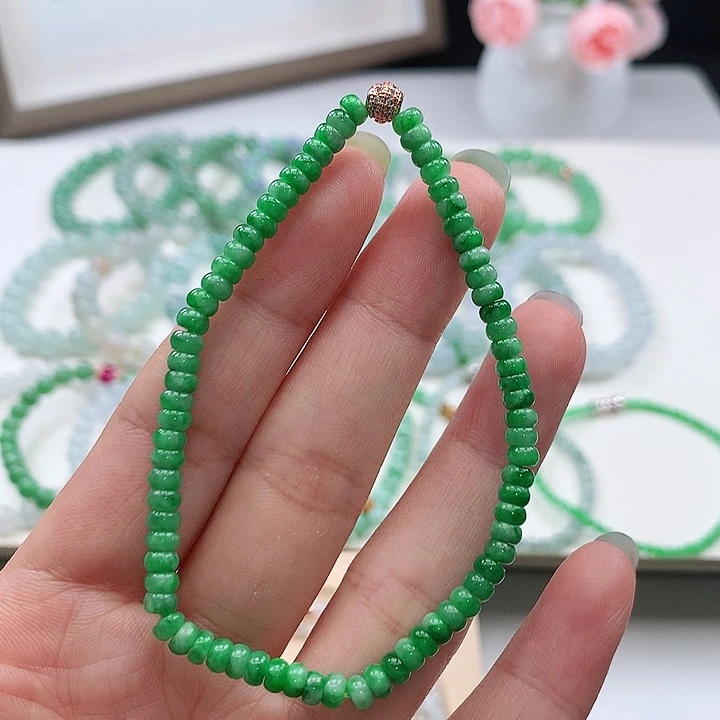 *****未镶嵌手链翡翠手链4mm