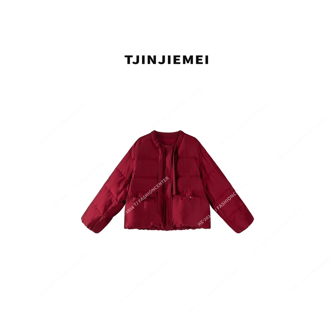 T井姐妹【相思】设计感真丝精致气质温柔羽绒服YRF2412-ZT187