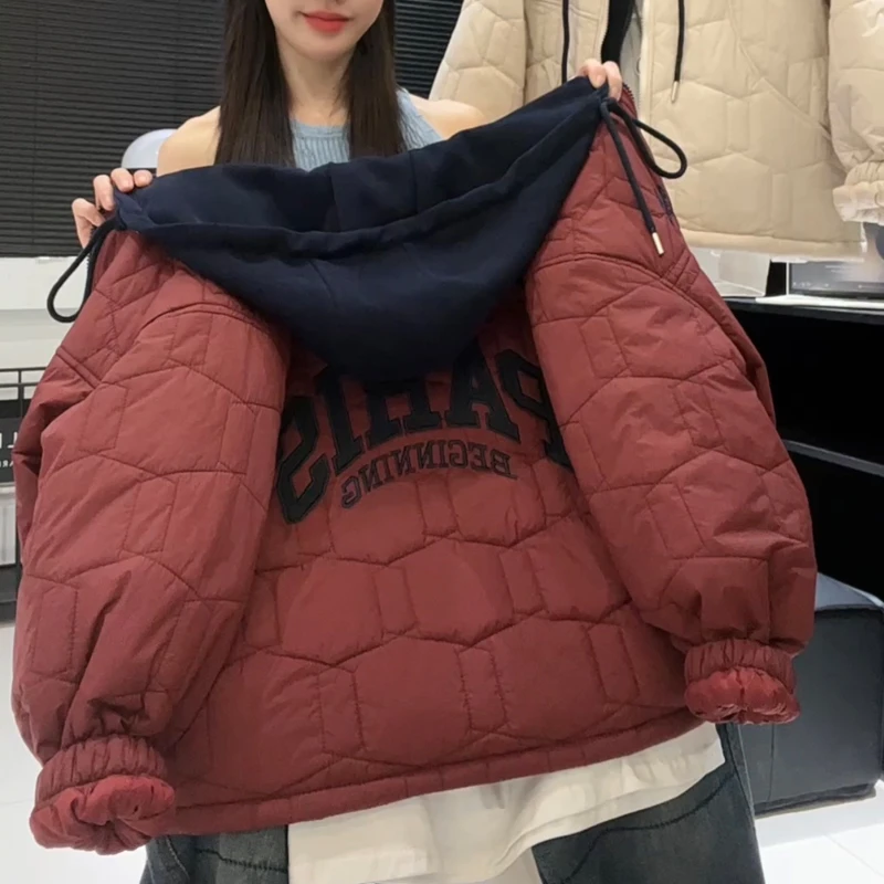 男童秋冬季休闲新款加厚棉衣保暖中大童连帽上衣棉服外套MT68131