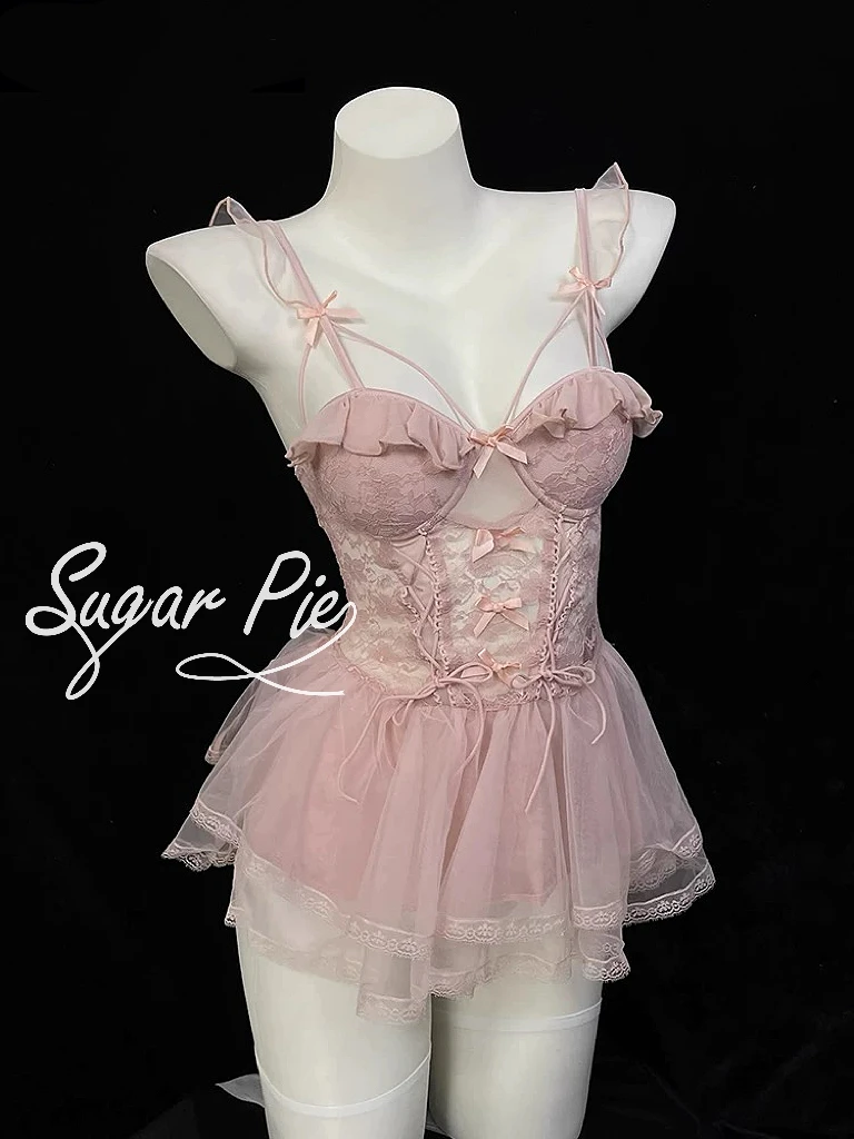 SugarPie【蜜桃陷阱】甜美公主裙性感蕾丝甜欲战袍诱惑