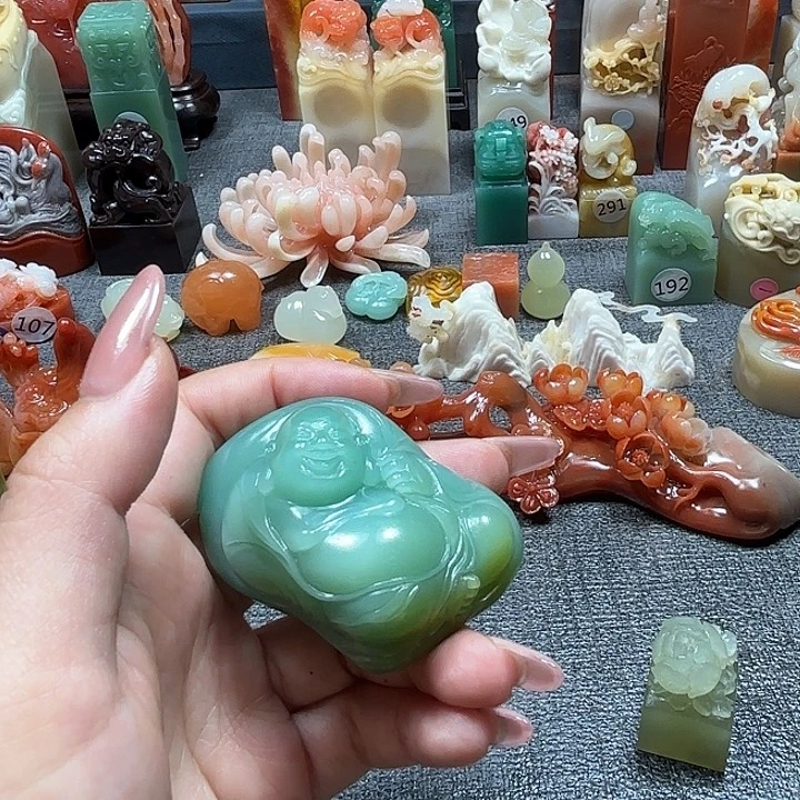 韩***汐印石昌化石寿山石印章7