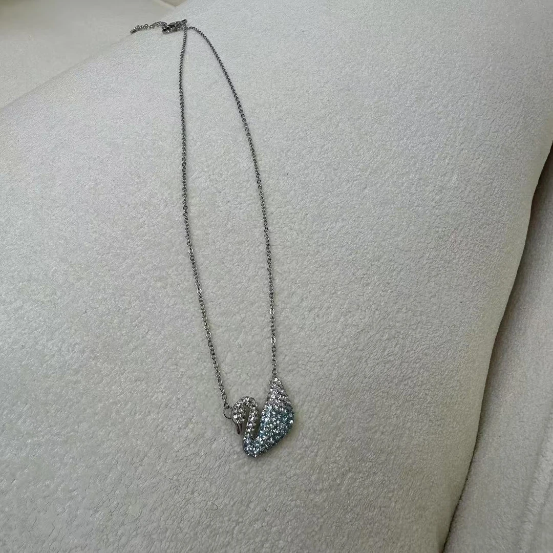 合金项链 时尚高奢天鹅项链h2960