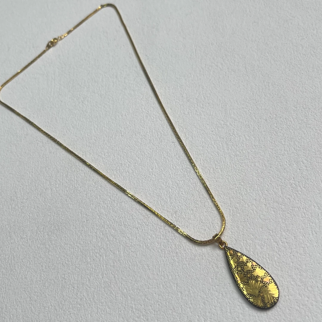 铜合金项链 【六六中古】孤品复古项链ew649链长45