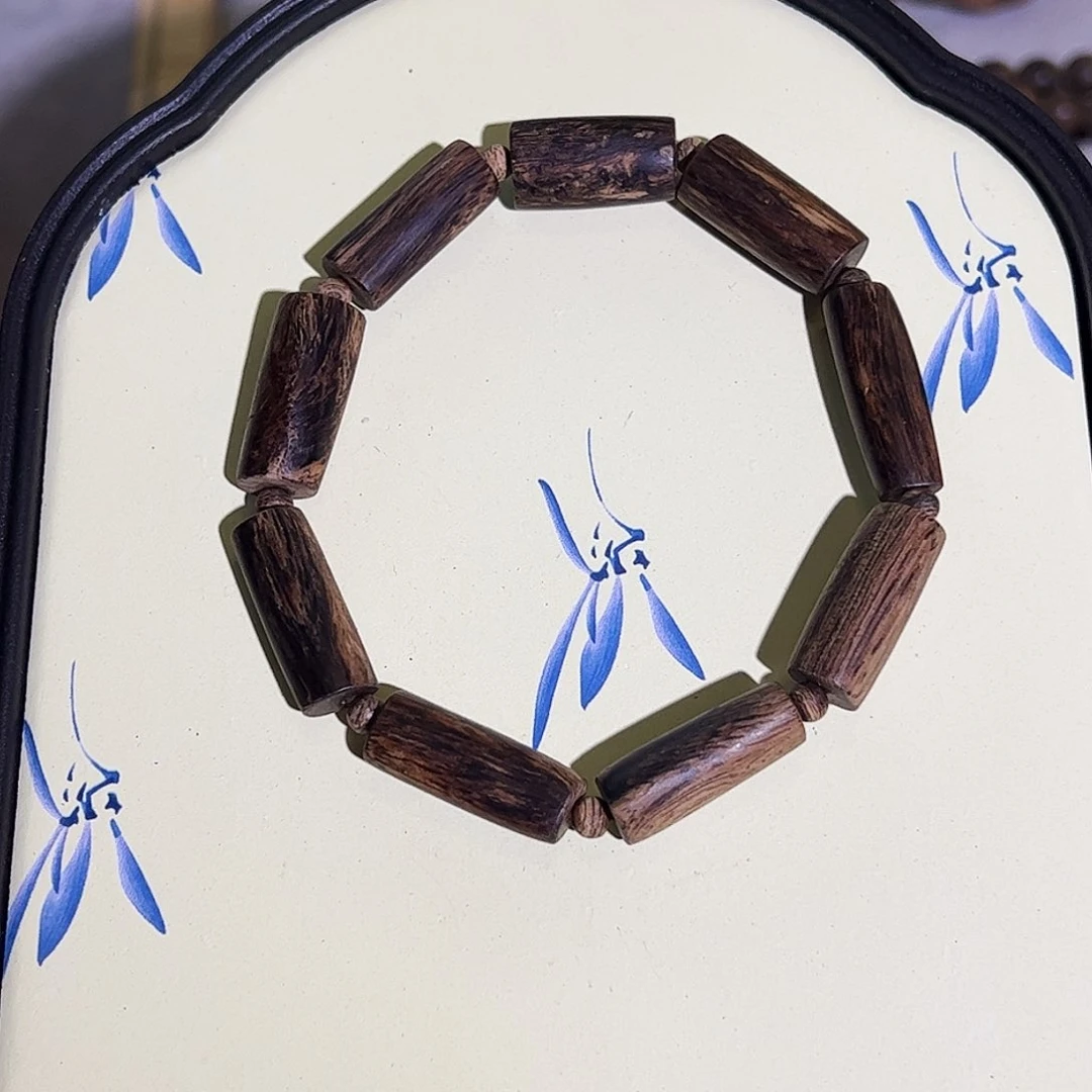 沉香手串天然达拉干沉水随形手串 9.88g