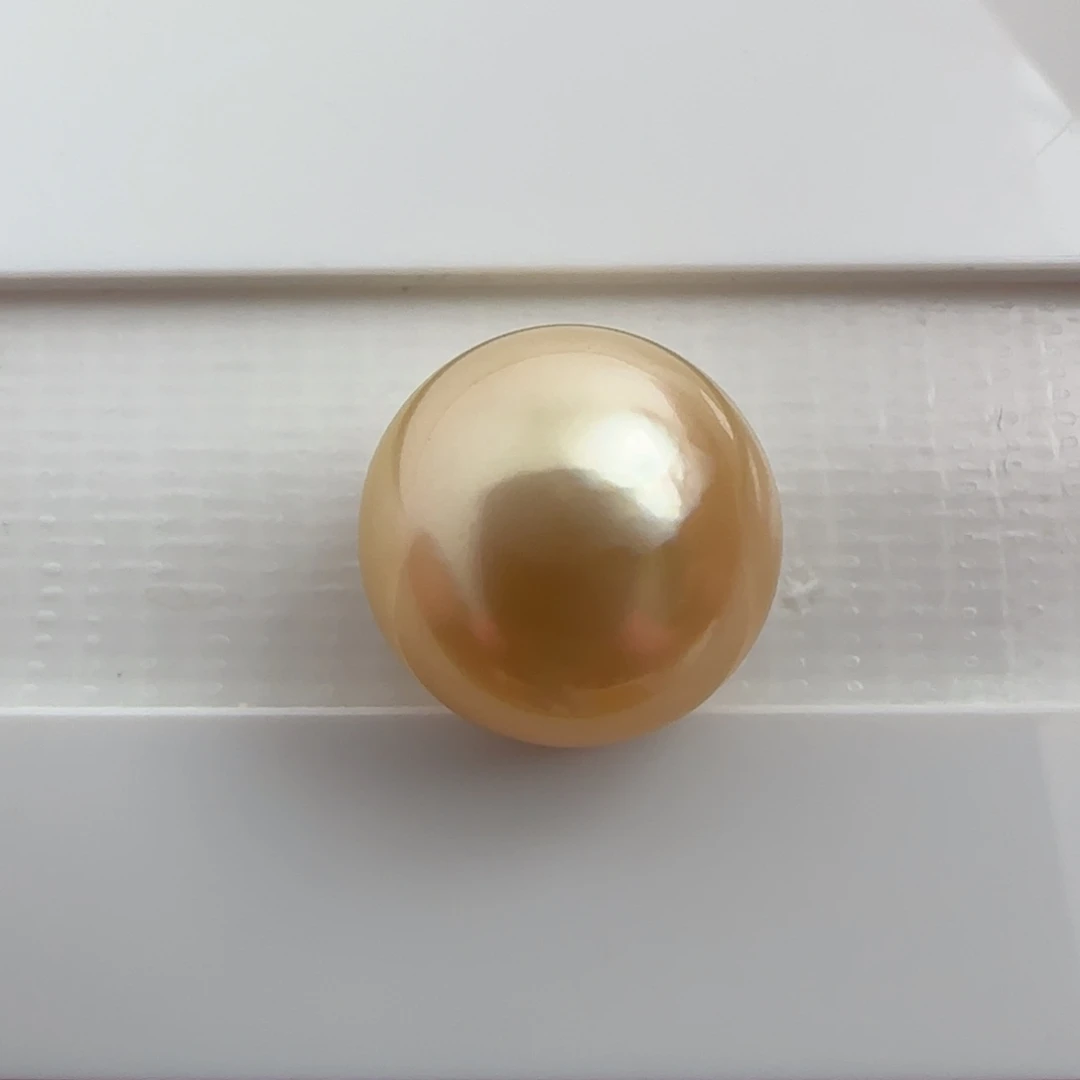 海水珍珠裸珠南洋金珠11.5 面珠 不鉴赏 可定制