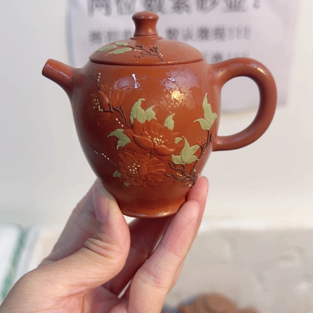 紫砂茶壶宜兴紫砂壶朱泥
