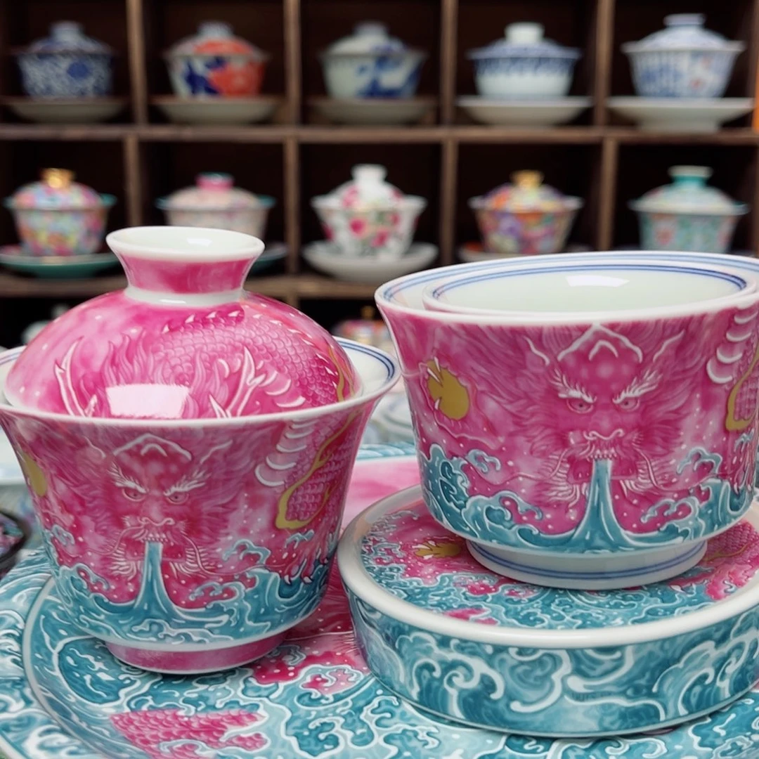 宝石红龙吸水五件套