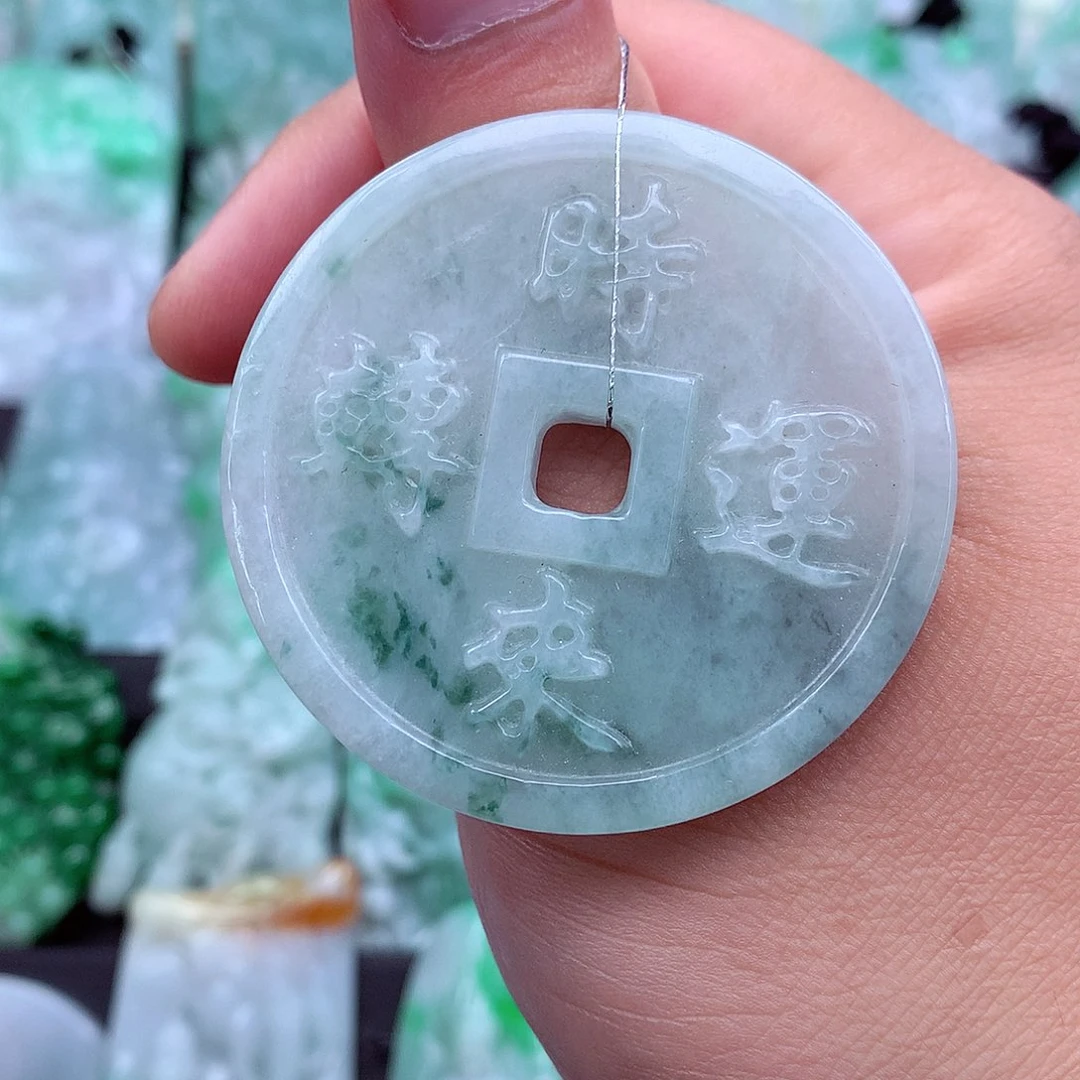 翡翠未镶嵌吊坠(不含链)