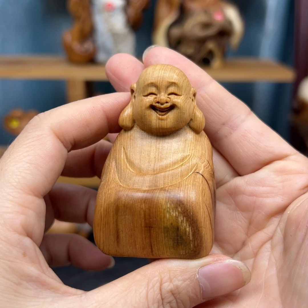 木崖柏木摆件手把件