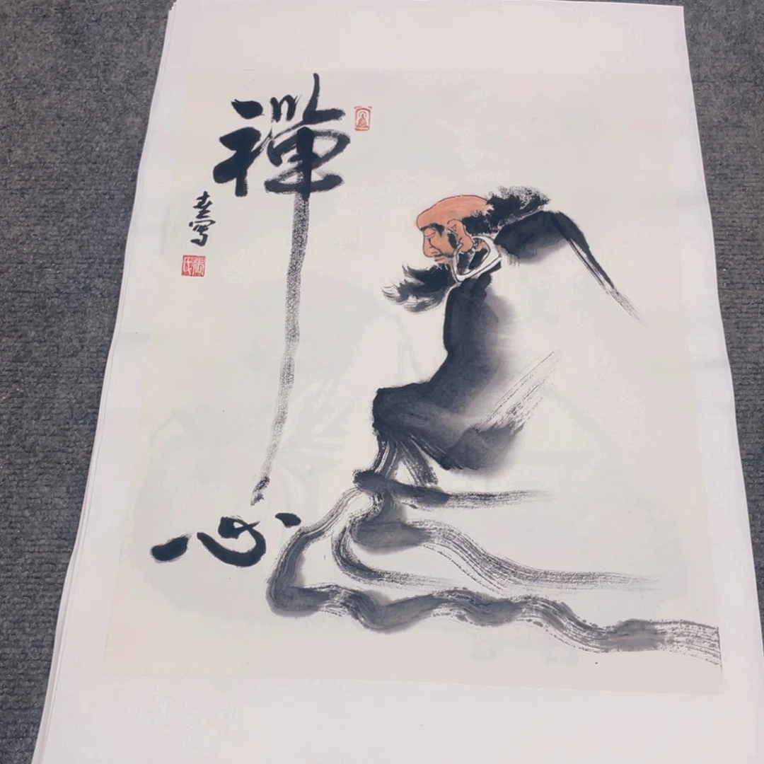 国画1.4平尺纯手绘国画作品