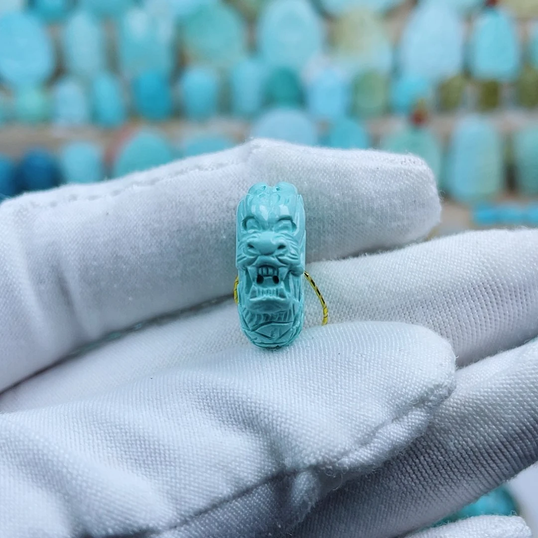 未镶嵌绿松石珠宝奇石18mm