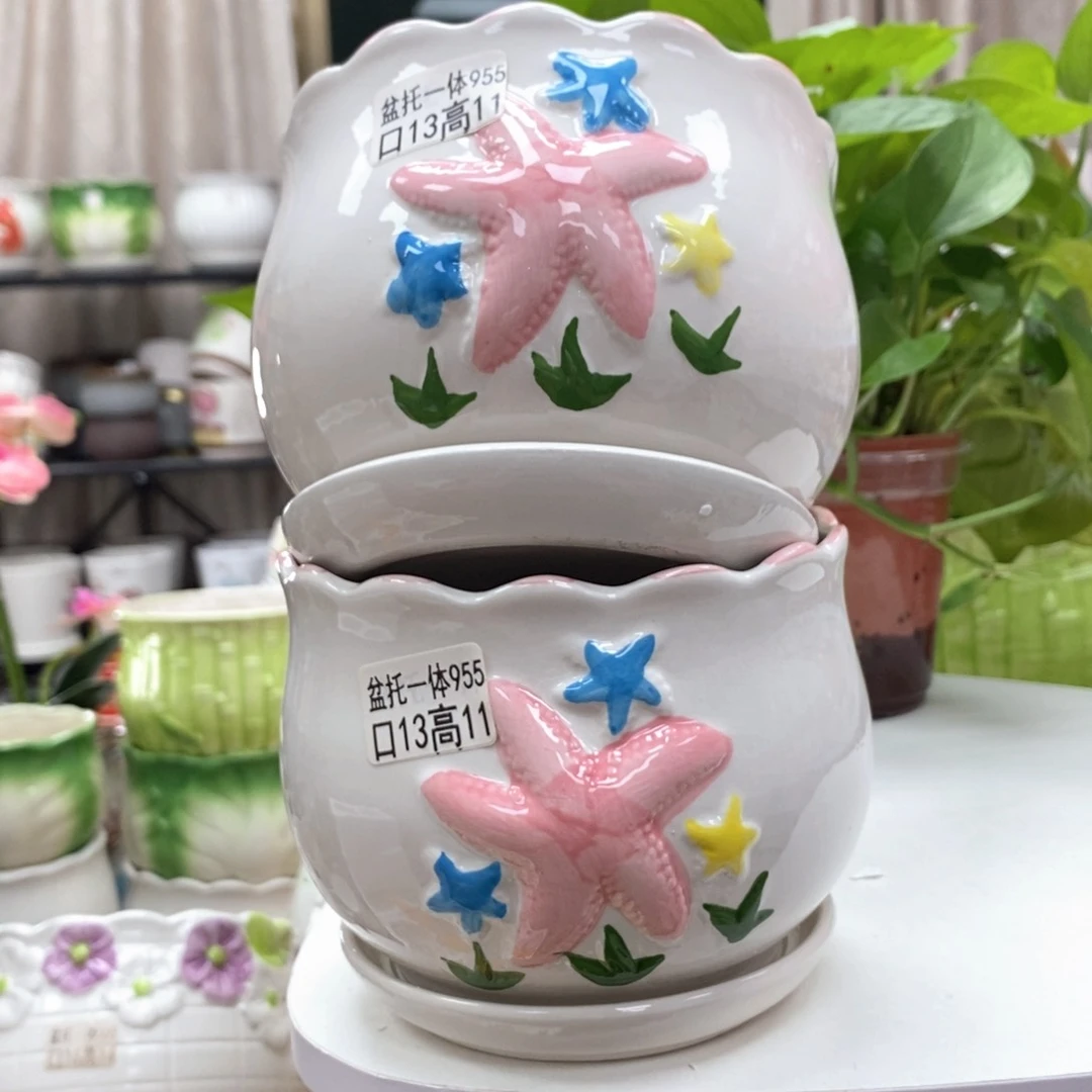 @夏西陶瓷花盆@@5955