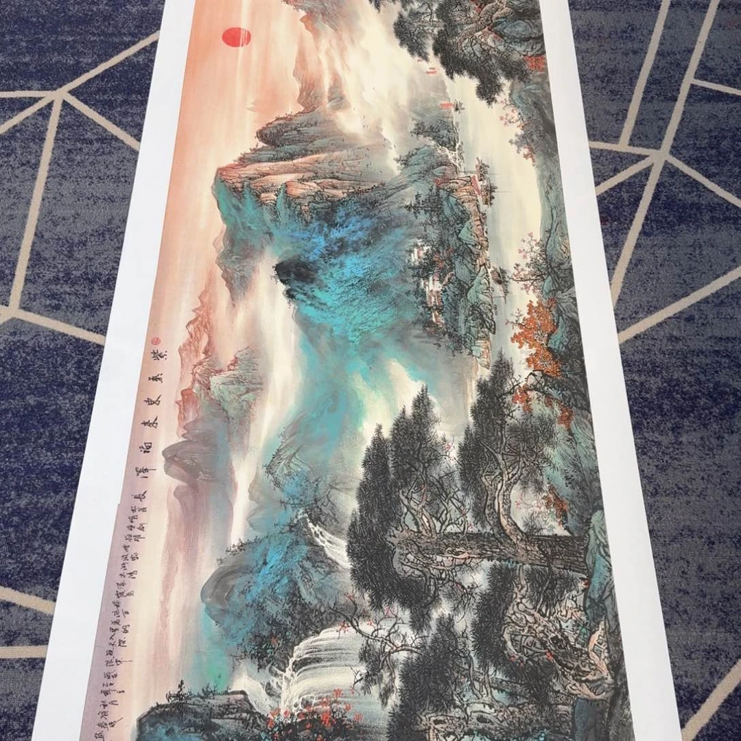 国画国画作品山水花鸟