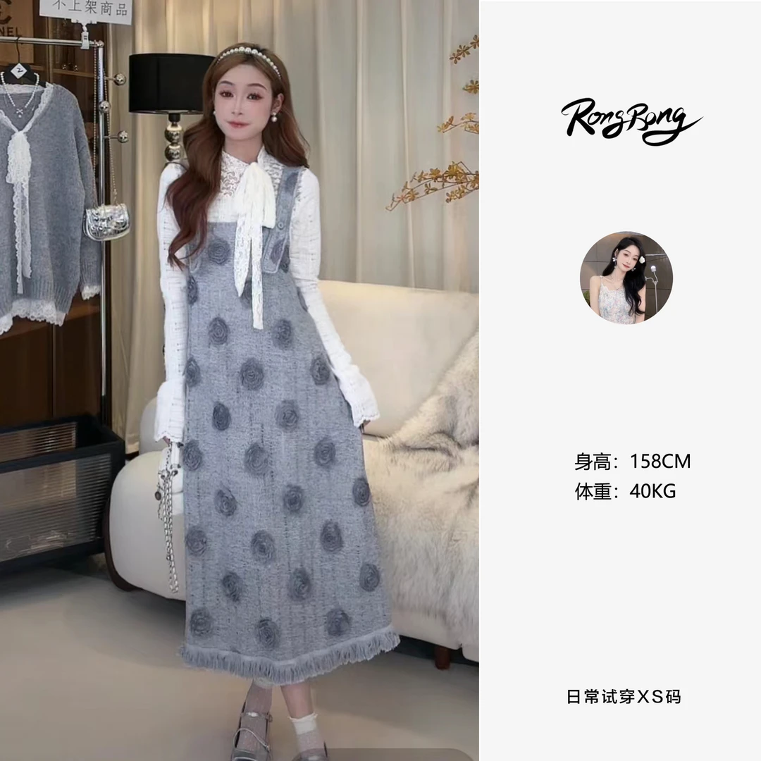 【蓉蓉专属】XS1182时尚百搭精致气质松弛感连衣裙直筒宽松日常