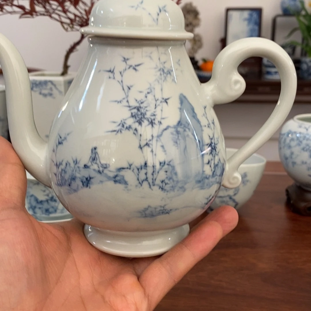 陶瓷壶手绘33333?****?