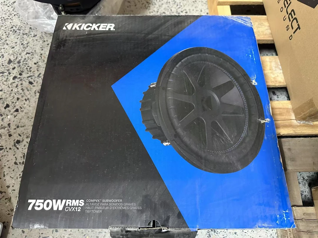 99新  【按照主播讲解拍】KICKER  RMS CVX12 手动DIY喇叭音响