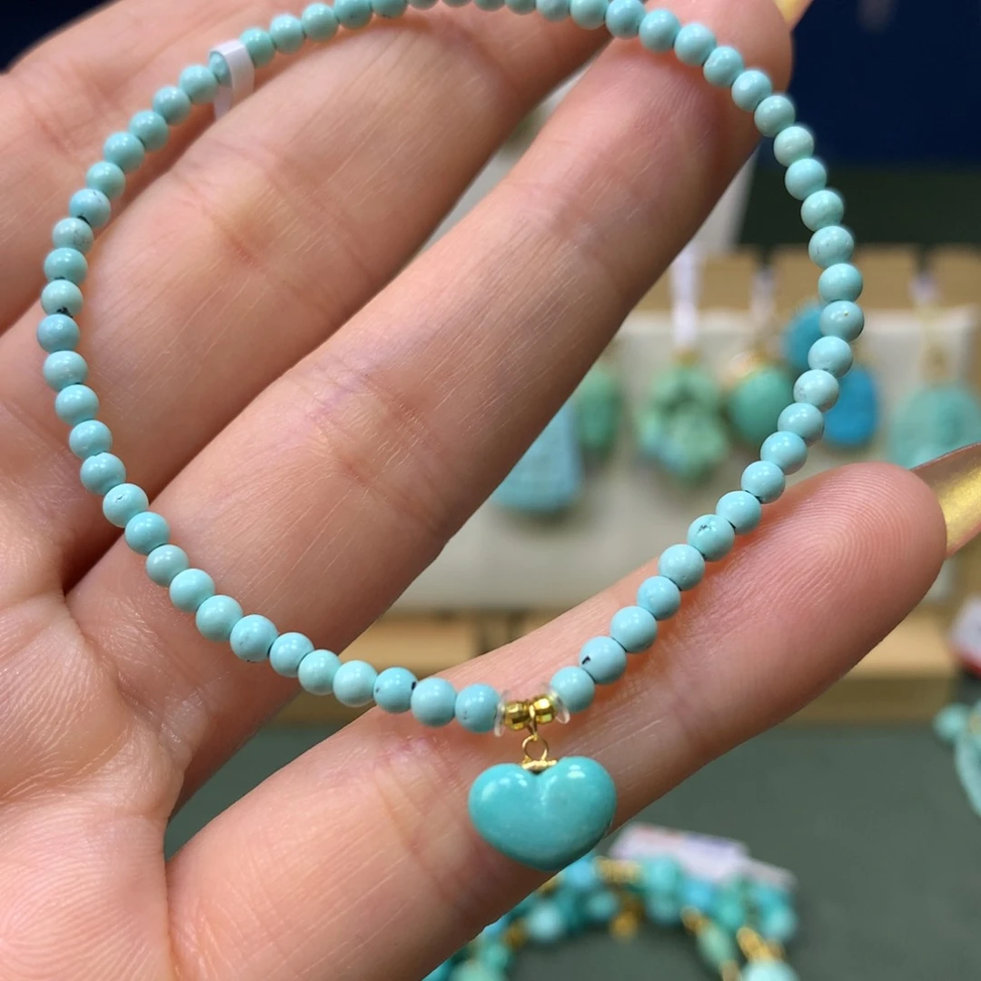 绿松石手链18K金镶嵌