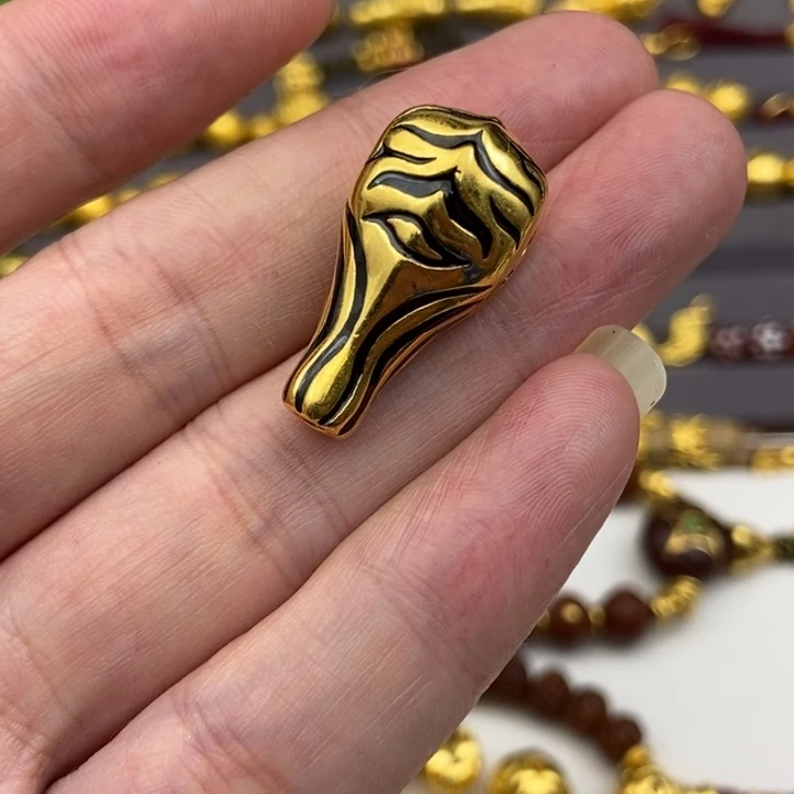 大***帅足银玻璃斑马三通14mm