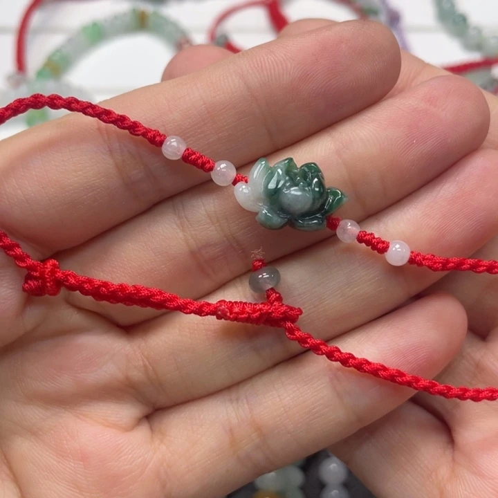 未镶嵌手绳翡翠脚链