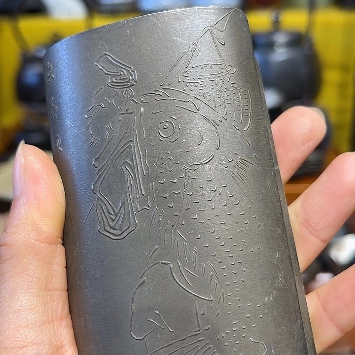 蜜安罐瓷香炉锡茶则