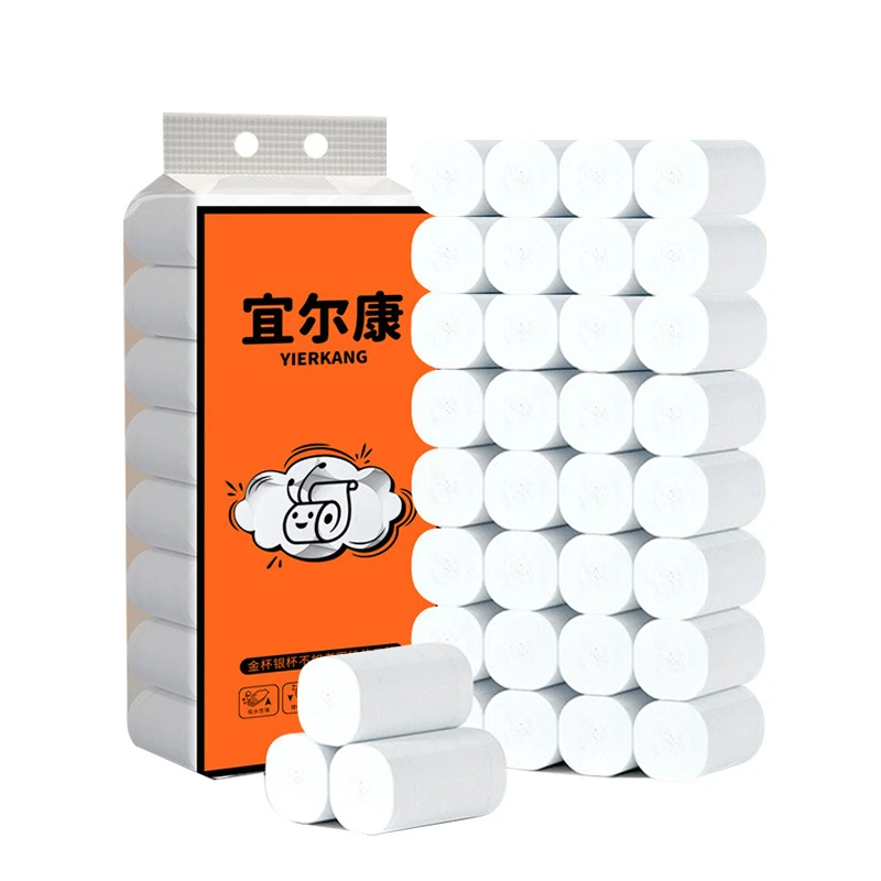 卫生纸卷纸整箱批发家用5.2斤提原木浆厕纸擦手纸一件代发卫生