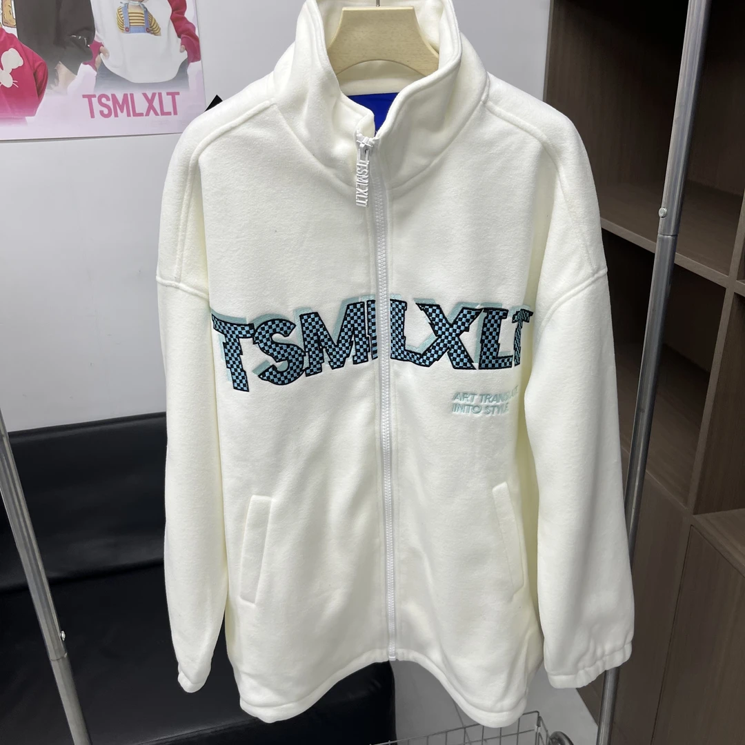 秋冬男女同款重工刺绣绒外套123130604