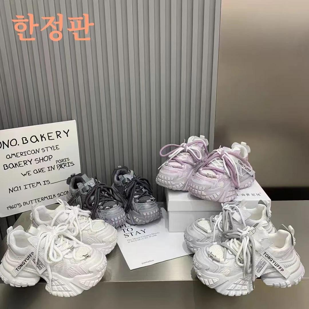 老爹鞋女2025新潮流韩版时尚软底厚底增高鞋百搭休闲风女鞋P2611