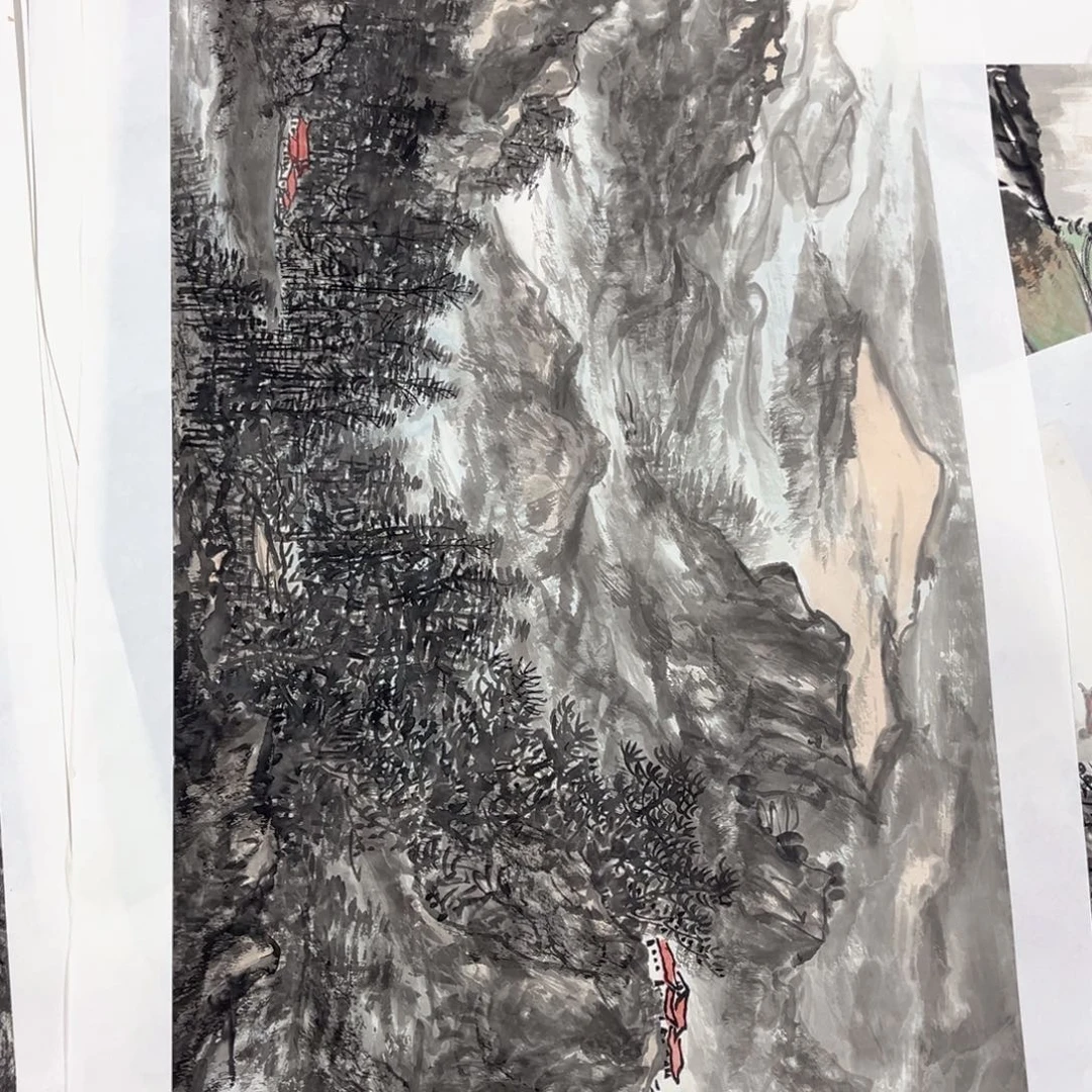 国画绘画作品多次参加