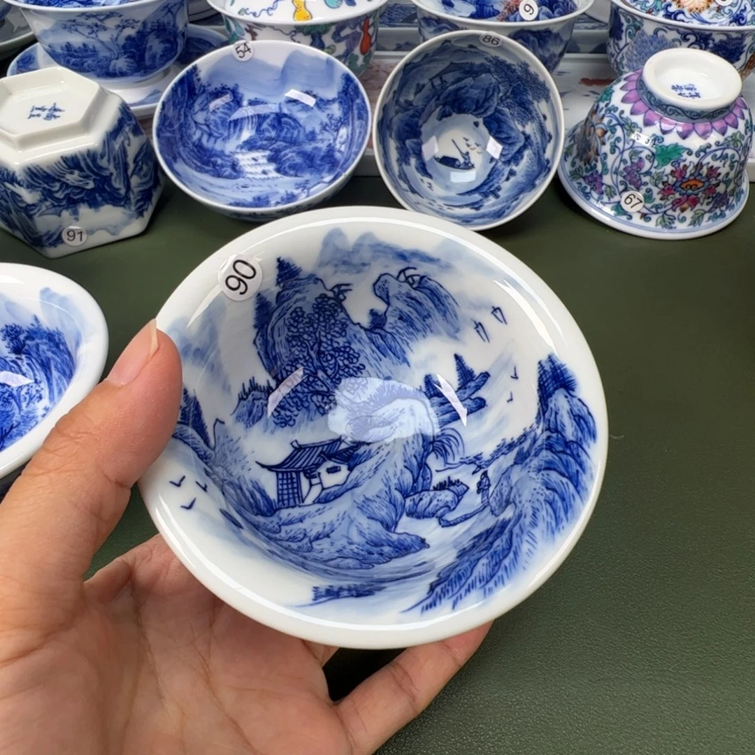 景德镇纯手工纯手绘茶具木木90