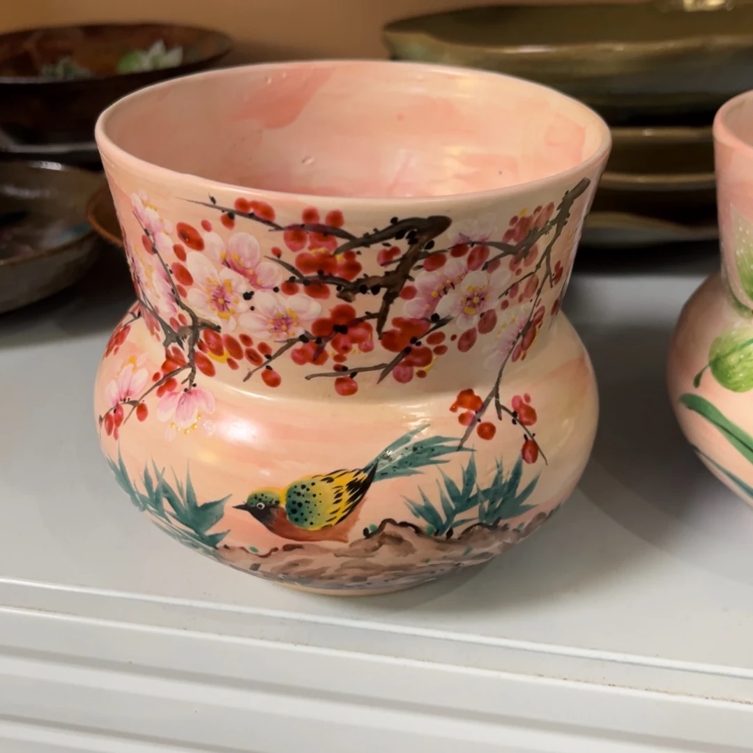 堃***宁柴烧手工手绘陶瓷