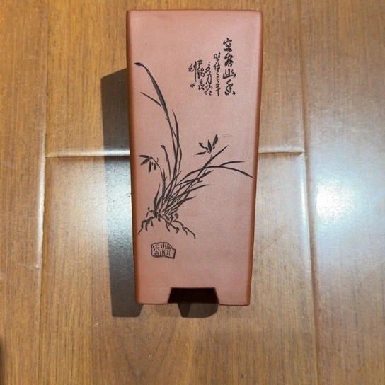 一***雨紫砂花盆原矿紫泥